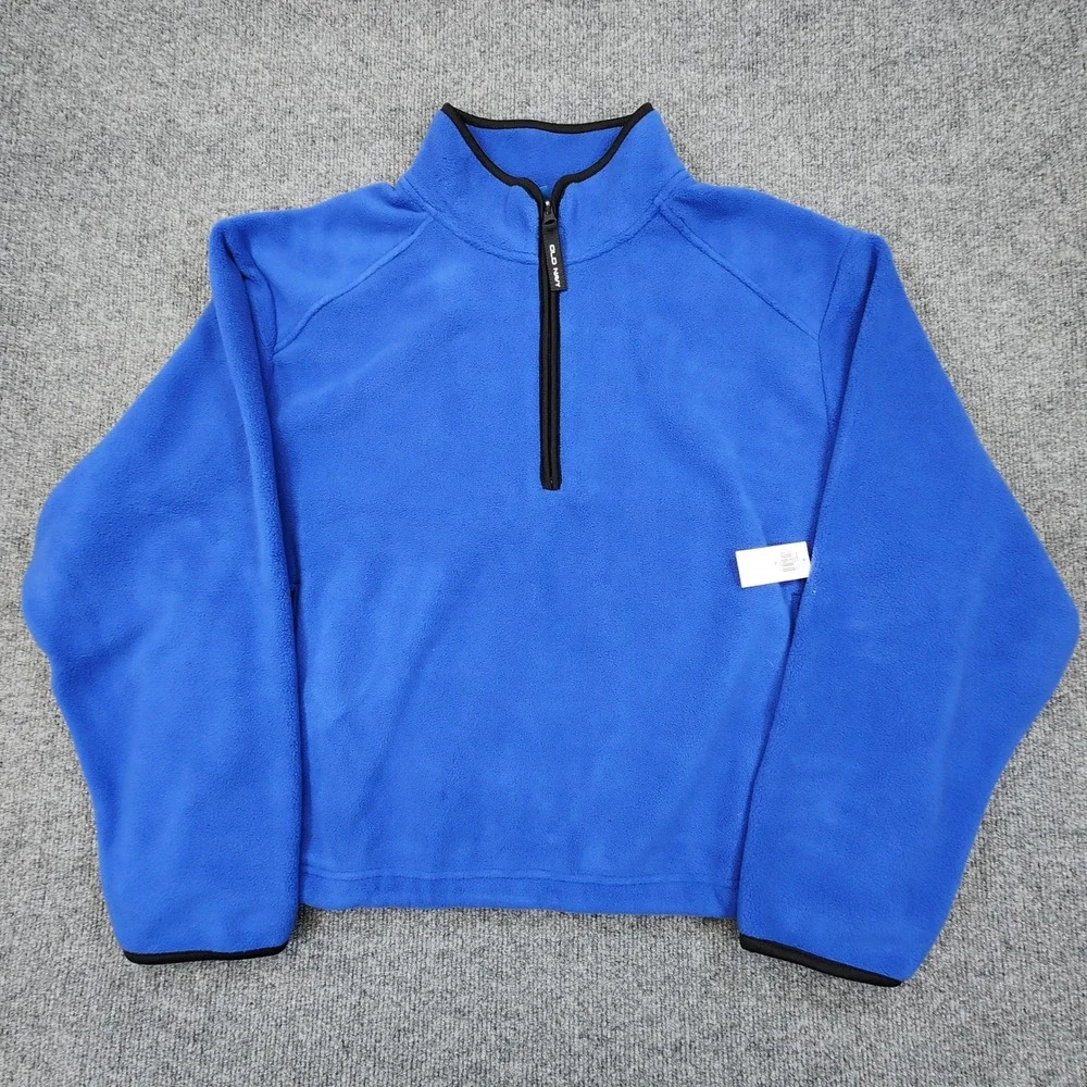 Old Navy Fleece Pullover Men XL Blue 1/2 Zip Moon Dance '94 Reissue Gorpcore NEW - Picture 2 of 10